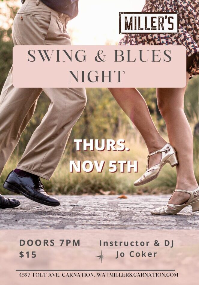 Swing & Blues night Millers Poster